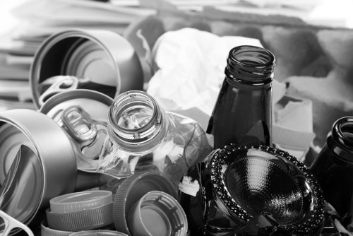 Photograph of a Catford office exterior with removal vehicles nearby, representing office clearance services