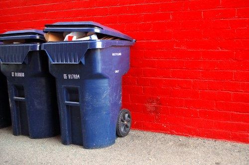 Waste removal trucks operating in Catford streets